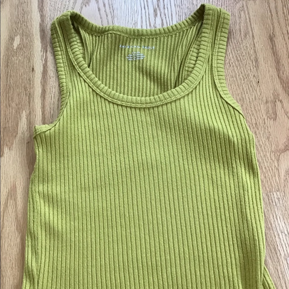 yellow american eagle tank top